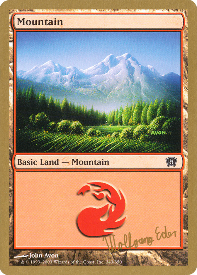 Mountain (we343) (Wolfgang Eder) [World Championship Decks 2003] | Play N Trade Winnipeg