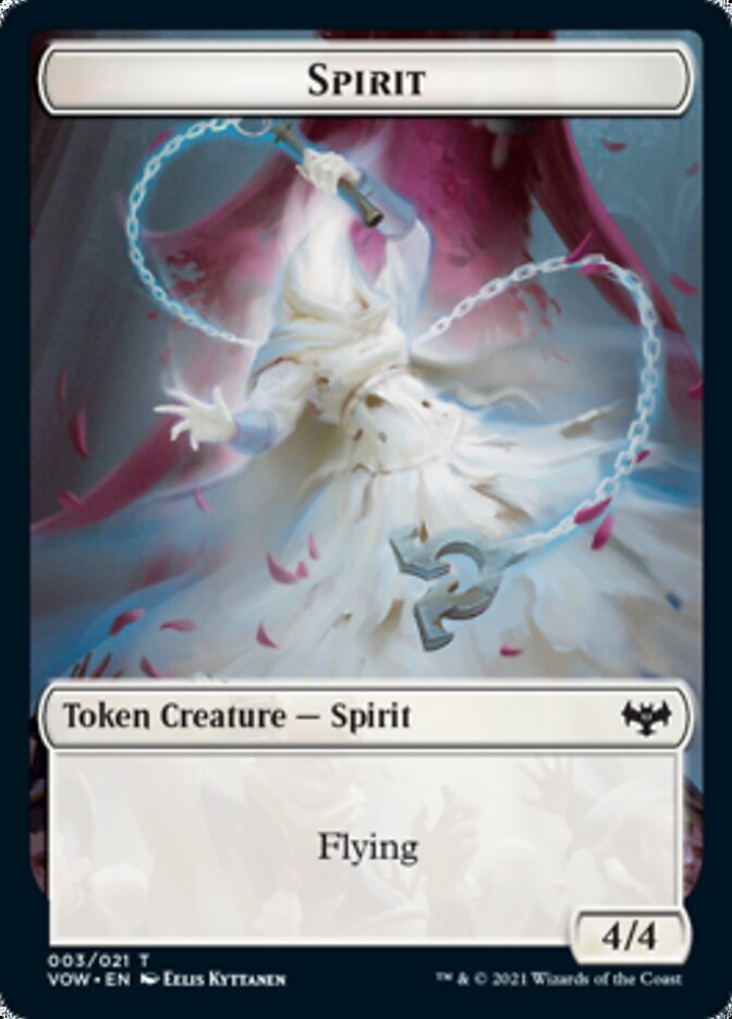 Spirit Token (003) [Innistrad: Crimson Vow Tokens] | Play N Trade Winnipeg