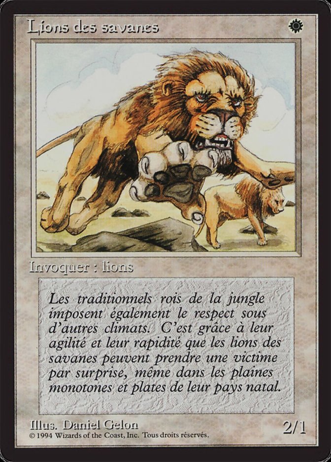 Savannah Lions [Foreign Black Border] | Play N Trade Winnipeg