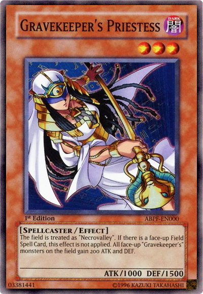 Gravekeeper's Priestess [ABPF-EN000] Super Rare | Play N Trade Winnipeg