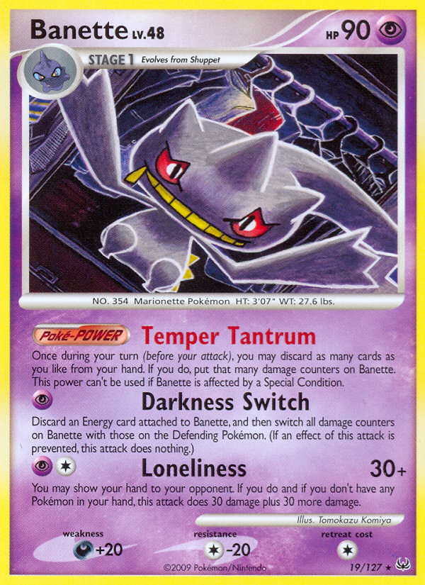 Banette (19/127) [Platinum: Base Set] | Play N Trade Winnipeg