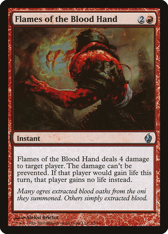 Flames of the Blood Hand [Premium Deck Series: Fire and Lightning] | Play N Trade Winnipeg