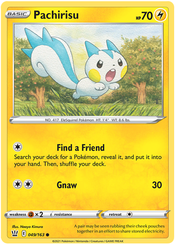 Pachirisu (049/163) [Sword & Shield: Battle Styles] | Play N Trade Winnipeg