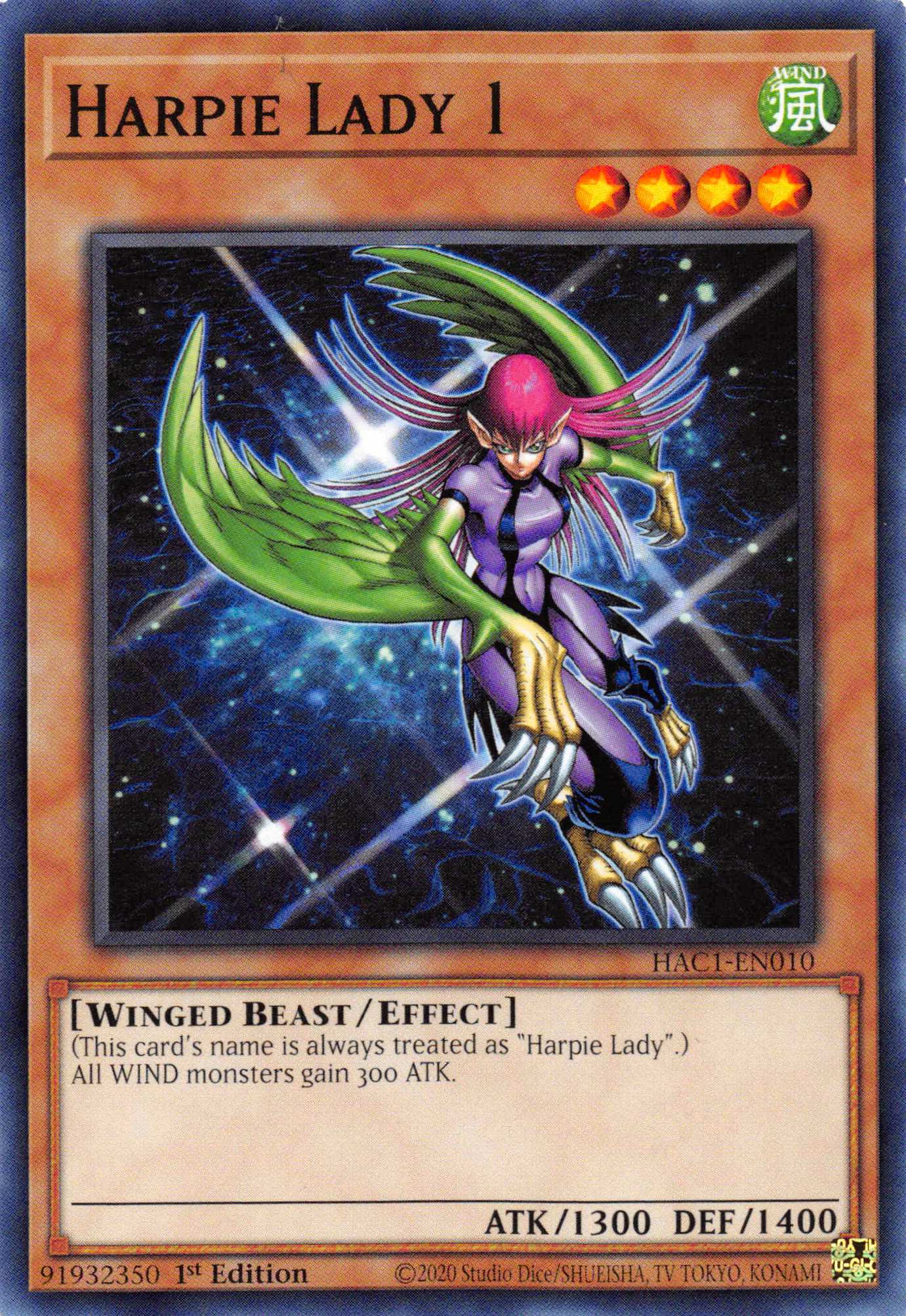 Harpie Lady 1 [HAC1-EN010] Common | Play N Trade Winnipeg