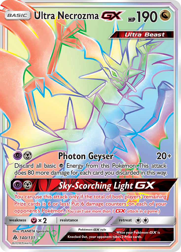 Ultra Necrozma GX (140/131) [Sun & Moon: Forbidden Light] | Play N Trade Winnipeg