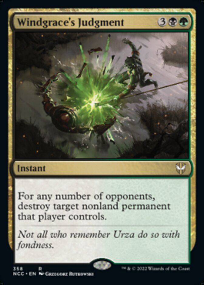 Windgrace's Judgment [Streets of New Capenna Commander] | Play N Trade Winnipeg