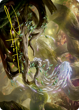 Emergent Sequence Art Card (Gold-Stamped Signature) [Strixhaven: School of Mages Art Series] | Play N Trade Winnipeg