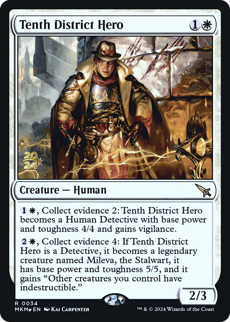 Tenth District Hero [Murders at Karlov Manor Prerelease Promos] | Play N Trade Winnipeg