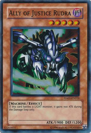 Ally of Justice Rudra [HA01-EN016] Super Rare | Play N Trade Winnipeg