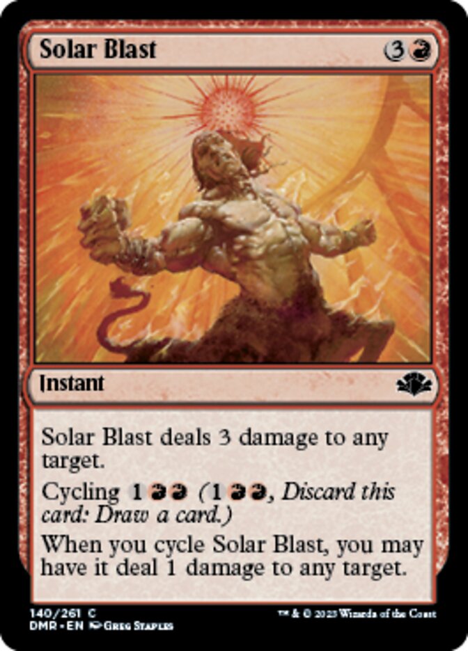 Solar Blast [Dominaria Remastered] | Play N Trade Winnipeg