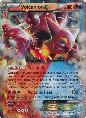 Volcanion EX (26/114) (Jumbo Card) [XY: Steam Siege] | Play N Trade Winnipeg