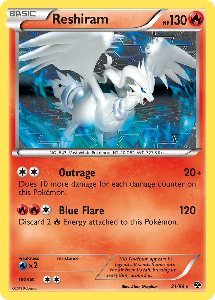 Reshiram (21/99) [Black & White: Next Destinies] | Play N Trade Winnipeg