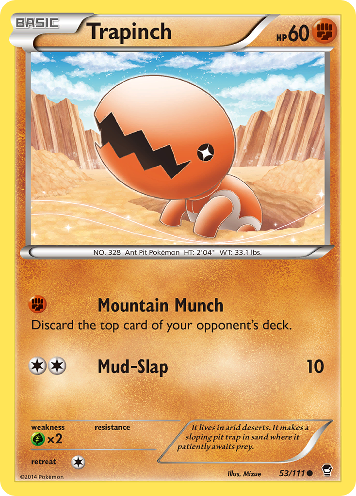 Trapinch (53/111) [XY: Furious Fists] | Play N Trade Winnipeg