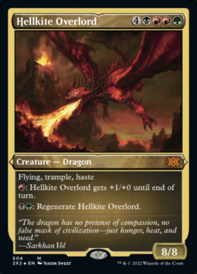 Hellkite Overlord (Foil Etched) [Double Masters 2022] | Play N Trade Winnipeg