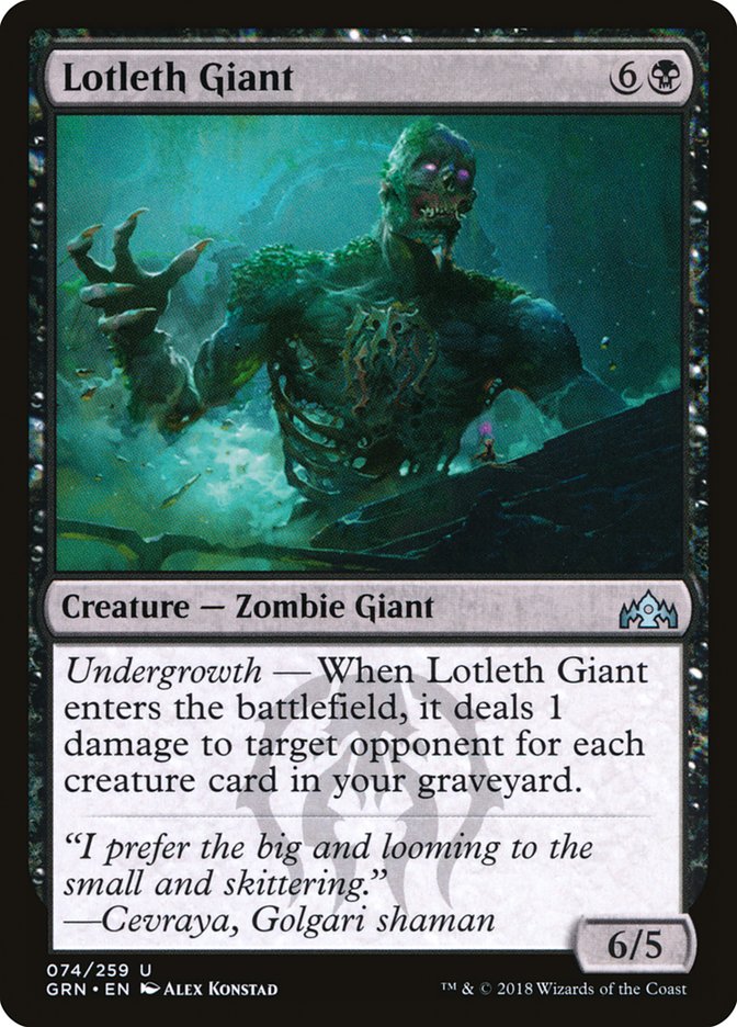 Lotleth Giant [Guilds of Ravnica] | Play N Trade Winnipeg