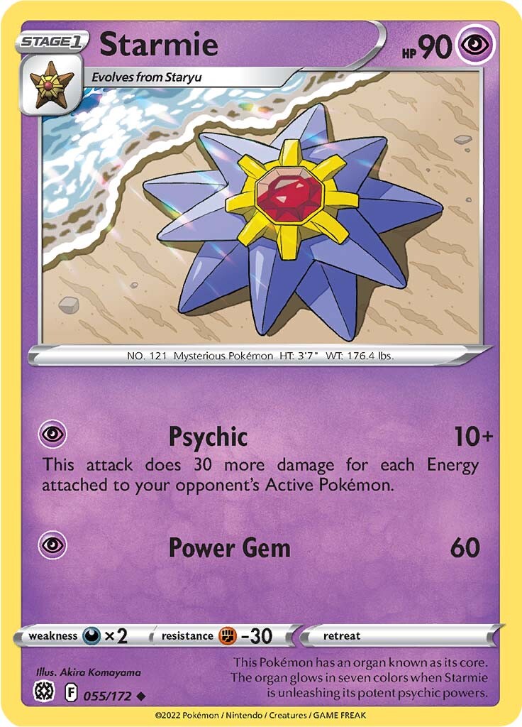 Starmie (055/172) [Sword & Shield: Brilliant Stars] | Play N Trade Winnipeg