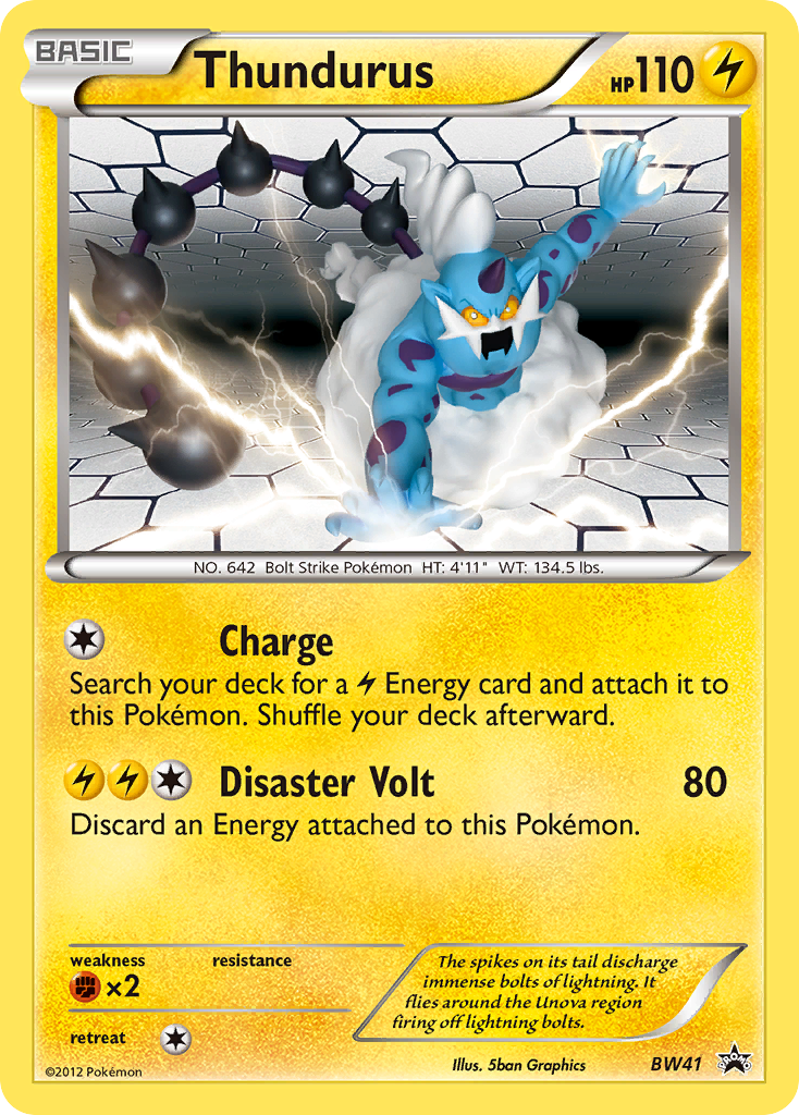 Thundurus (BW41) [Black & White: Black Star Promos] | Play N Trade Winnipeg