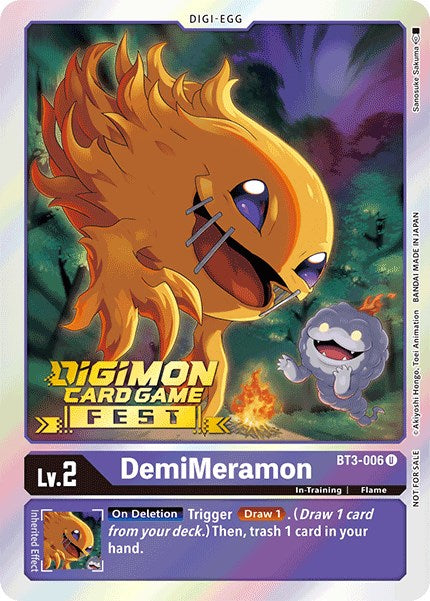 DemiMeramon [BT3-006] (Digimon Card Game Fest 2022) [Release Special Booster Promos] | Play N Trade Winnipeg