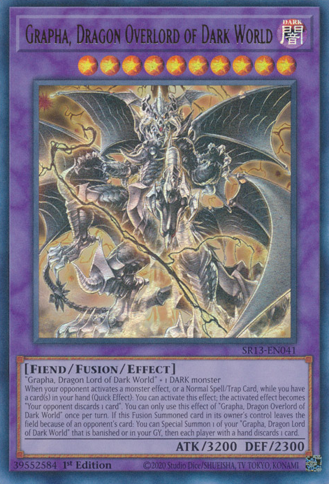 Grapha, Dragon Overlord of Dark World [SR13-EN041] Ultra Rare | Play N Trade Winnipeg