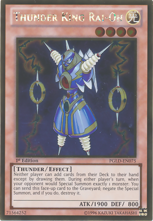 Thunder King Rai-Oh [PGLD-EN075] Gold Rare | Play N Trade Winnipeg