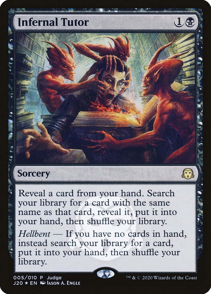 Infernal Tutor [Judge Gift Cards 2020] | Play N Trade Winnipeg