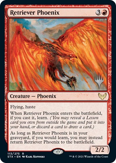 Retriever Phoenix (Promo Pack) [Strixhaven: School of Mages Promos] | Play N Trade Winnipeg