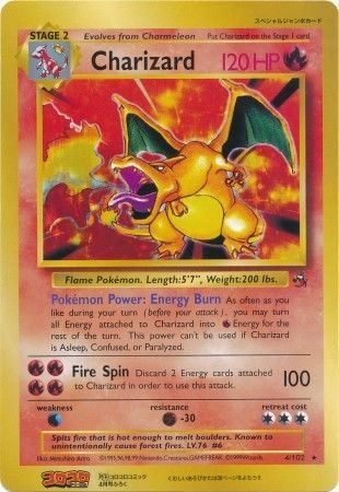 Charizard (4/102) (CoroCoro Promo) (Jumbo Card) [Base Set Unlimited] | Play N Trade Winnipeg