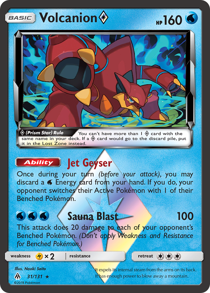 Volcanion (31/131) (Prism Star) [Sun & Moon: Forbidden Light] | Play N Trade Winnipeg