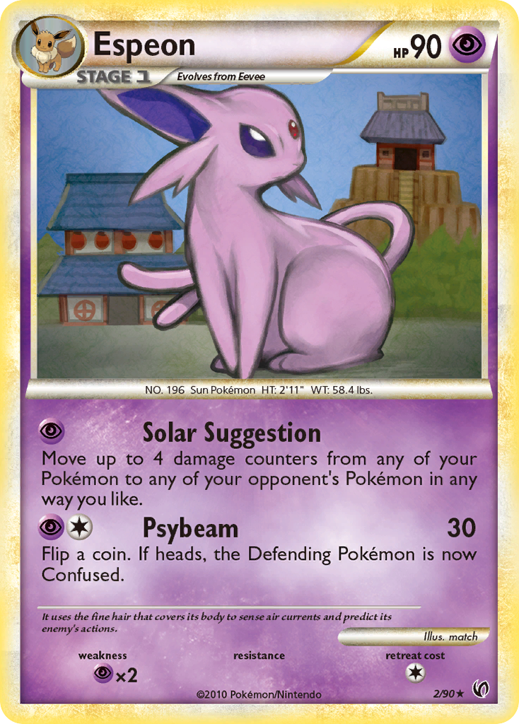 Espeon (2/90) [HeartGold & SoulSilver: Undaunted] | Play N Trade Winnipeg