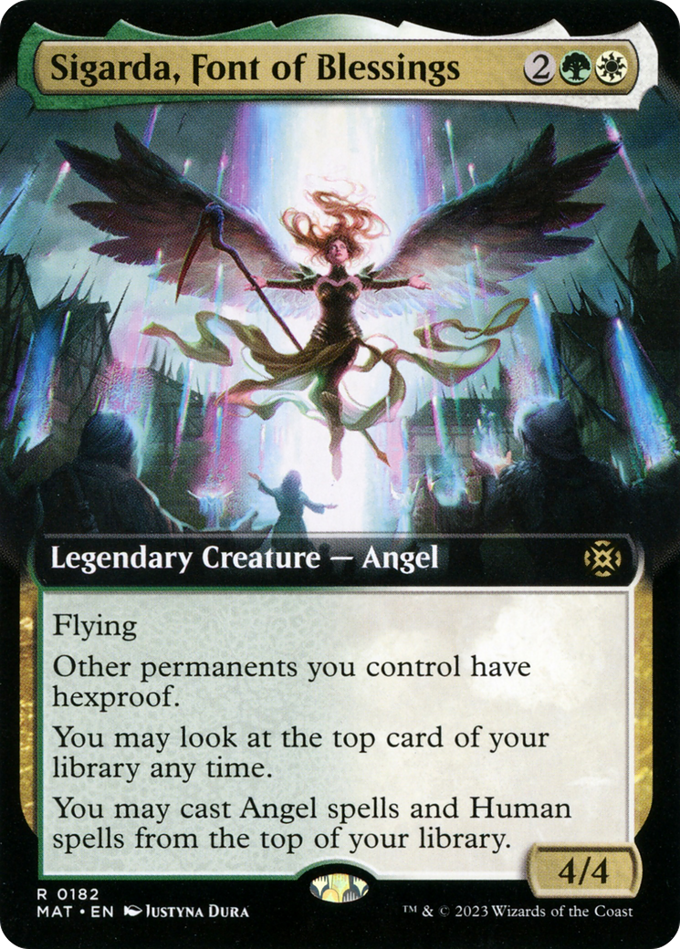 Sigarda, Font of Blessings (Extended Art) [March of the Machine: The Aftermath] | Play N Trade Winnipeg