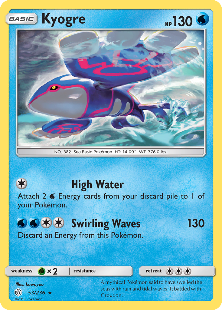 Kyogre (53/236) [Sun & Moon: Cosmic Eclipse] | Play N Trade Winnipeg