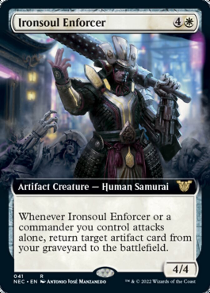 Ironsoul Enforcer (Extended) [Kamigawa: Neon Dynasty Commander] | Play N Trade Winnipeg