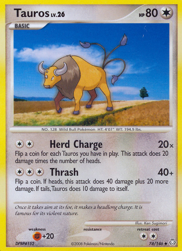 Tauros (74/146) [Diamond & Pearl: Legends Awakened] | Play N Trade Winnipeg