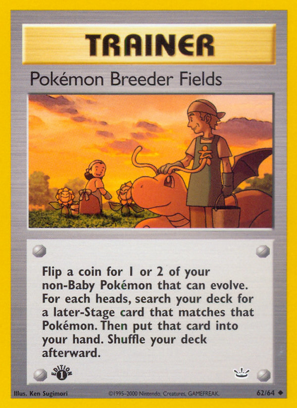 Pokemon Breeder Fields (62/64) [Neo Revelation 1st Edition] | Play N Trade Winnipeg