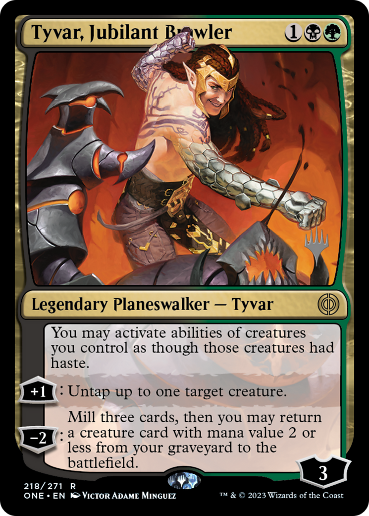 Tyvar, Jubilant Brawler (Promo Pack) [Phyrexia: All Will Be One Promos] | Play N Trade Winnipeg