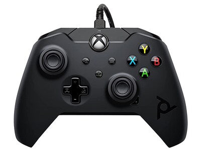 Raven Black Wired Xbox Series X/Xbox One Controller [PDP] | Play N Trade Winnipeg