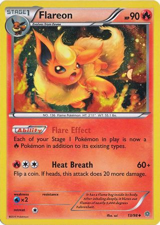 Flareon (13/98) (Cosmos Holo) [XY: Ancient Origins] | Play N Trade Winnipeg