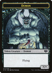 Demon (012/036) // Zombie (016/036) Double-sided Token [Commander 2014 Tokens] | Play N Trade Winnipeg