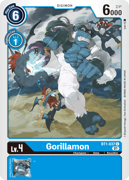 Gorillamon [BT1-037] (Alternative Art) [Starter Deck: Ulforce Veedramon] | Play N Trade Winnipeg