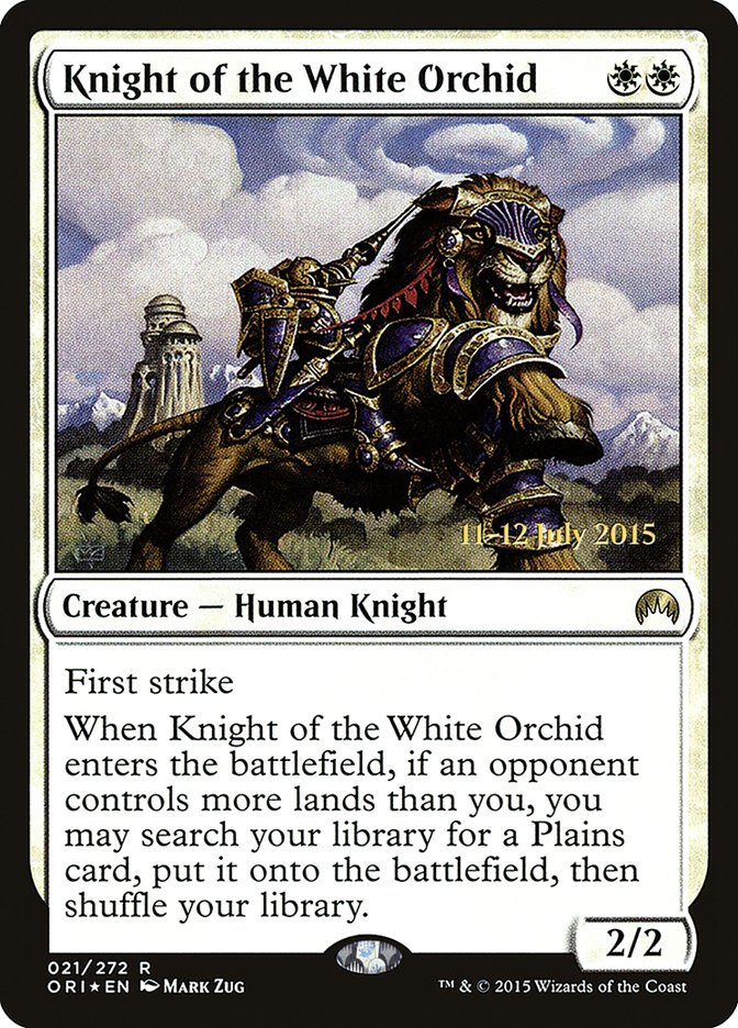 Knight of the White Orchid [Magic Origins Prerelease Promos] | Play N Trade Winnipeg