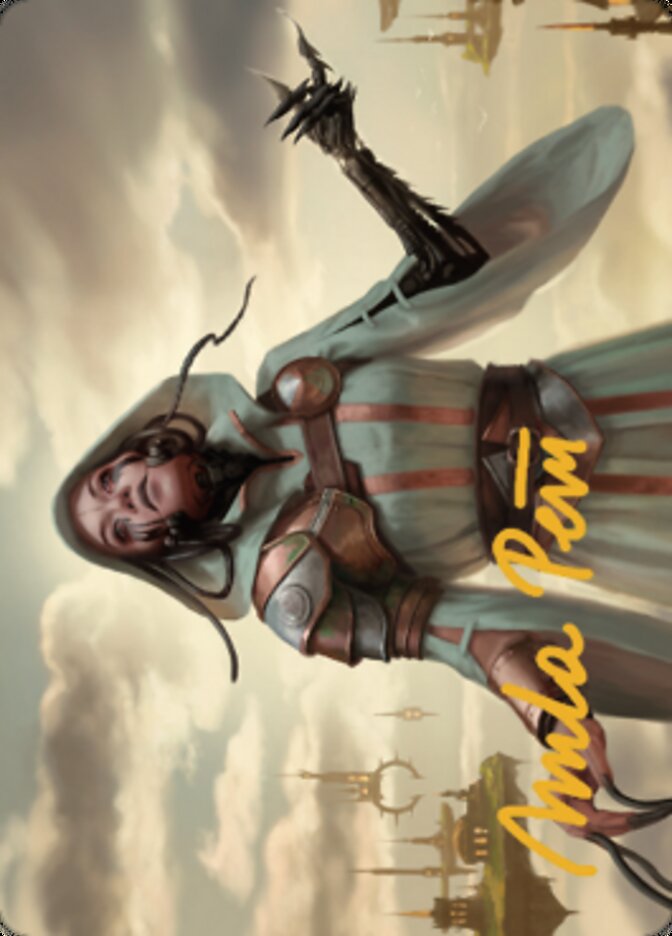 Phyrexian Missionary Art Card (Gold-Stamped Signature) [Dominaria United Art Series] | Play N Trade Winnipeg