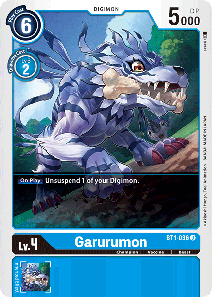 Garurumon [BT1-036] [Release Special Booster Ver.1.0] | Play N Trade Winnipeg