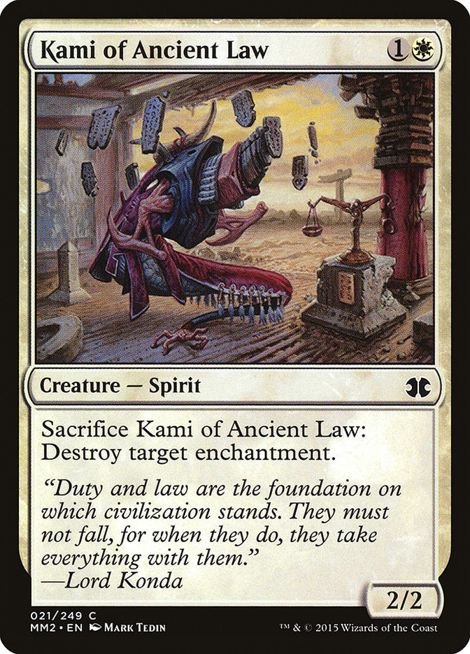 Kami of Ancient Law [Modern Masters 2015] | Play N Trade Winnipeg