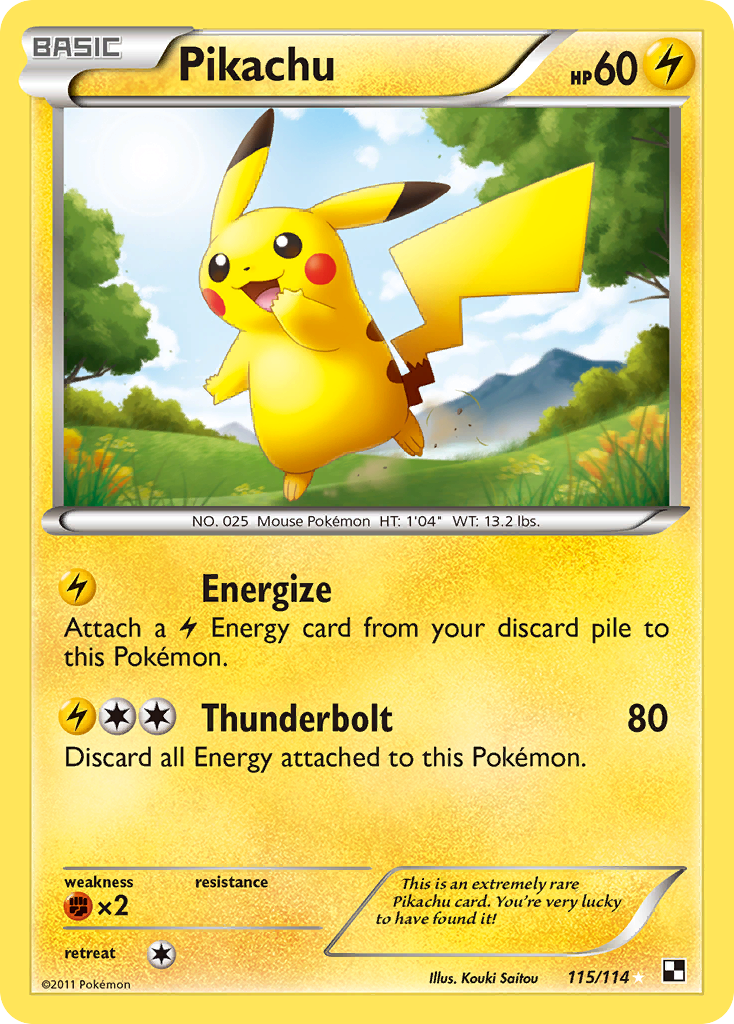 Pikachu (115/114) [Black & White: Base Set] | Play N Trade Winnipeg