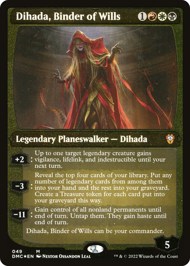 Dihada, Binder of Wills (Showcase Display Commander) [Dominaria United Commander] | Play N Trade Winnipeg