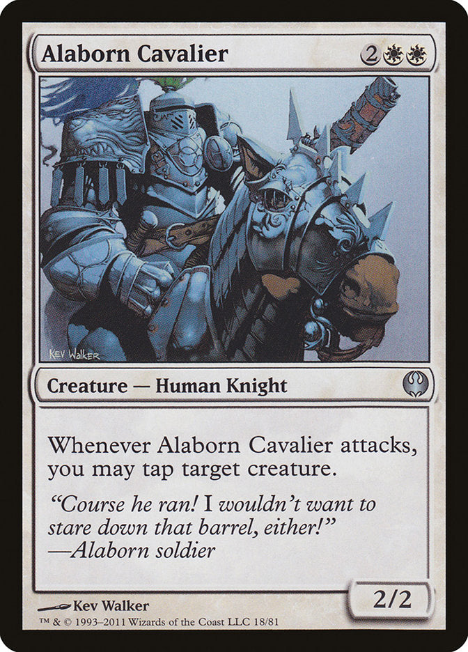 Alaborn Cavalier [Duel Decks: Knights vs. Dragons] | Play N Trade Winnipeg