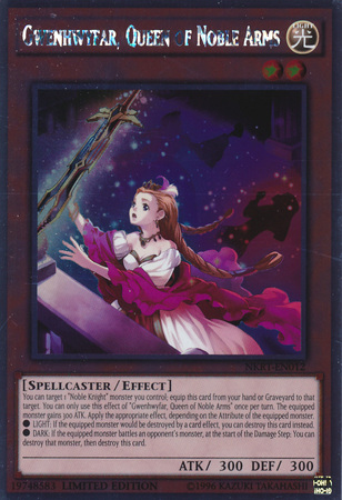 Gwenhwyfar, Queen of Noble Arms [NKRT-EN012] Platinum Rare | Play N Trade Winnipeg