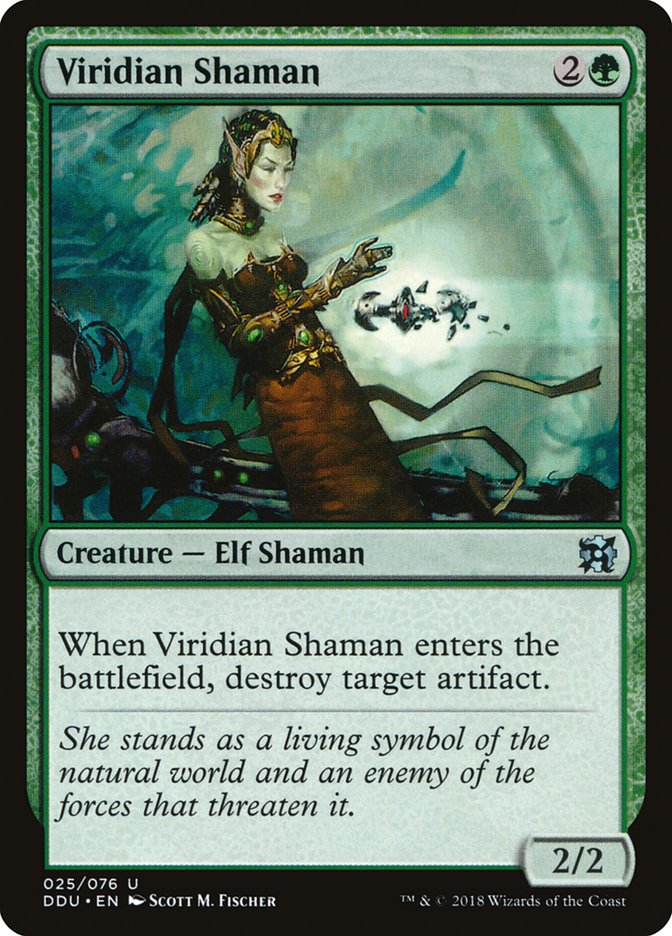 Viridian Shaman [Duel Decks: Elves vs. Inventors] | Play N Trade Winnipeg