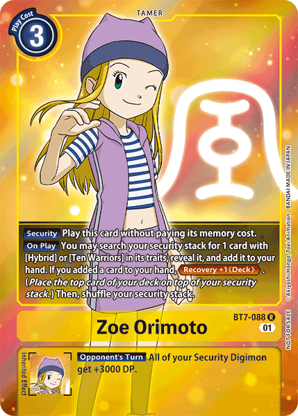 Zoe Orimoto [BT7-088] (Alternative Art - Box Topper) [Next Adventure] | Play N Trade Winnipeg