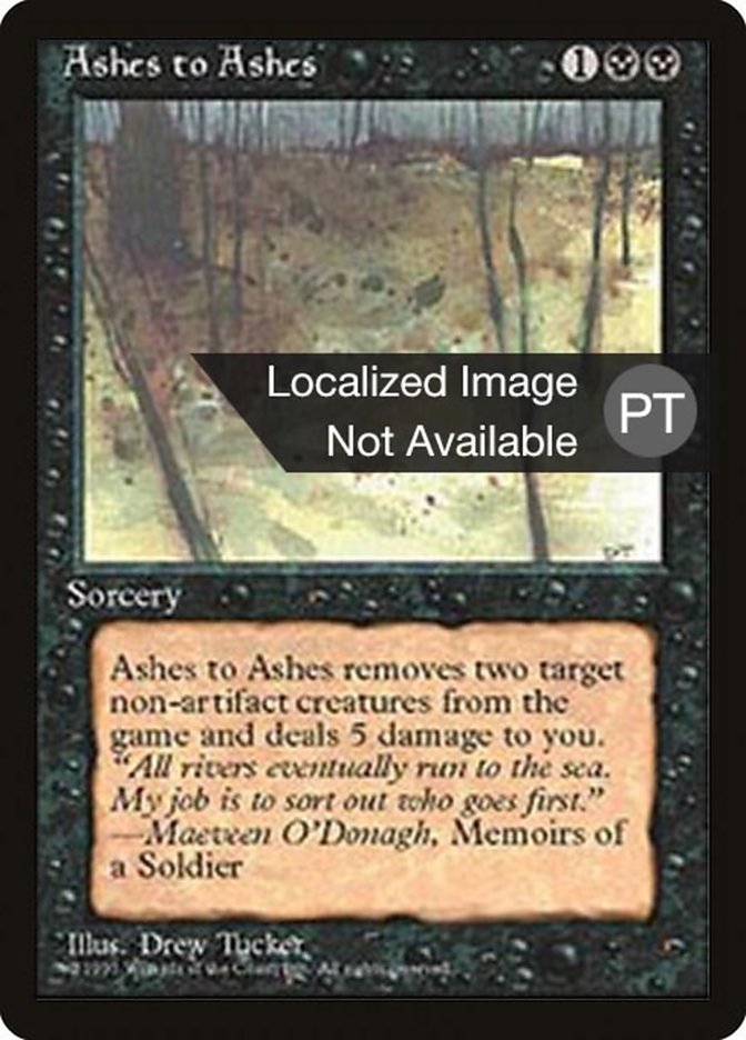 Ashes to Ashes [Fourth Edition (Foreign Black Border)] | Play N Trade Winnipeg